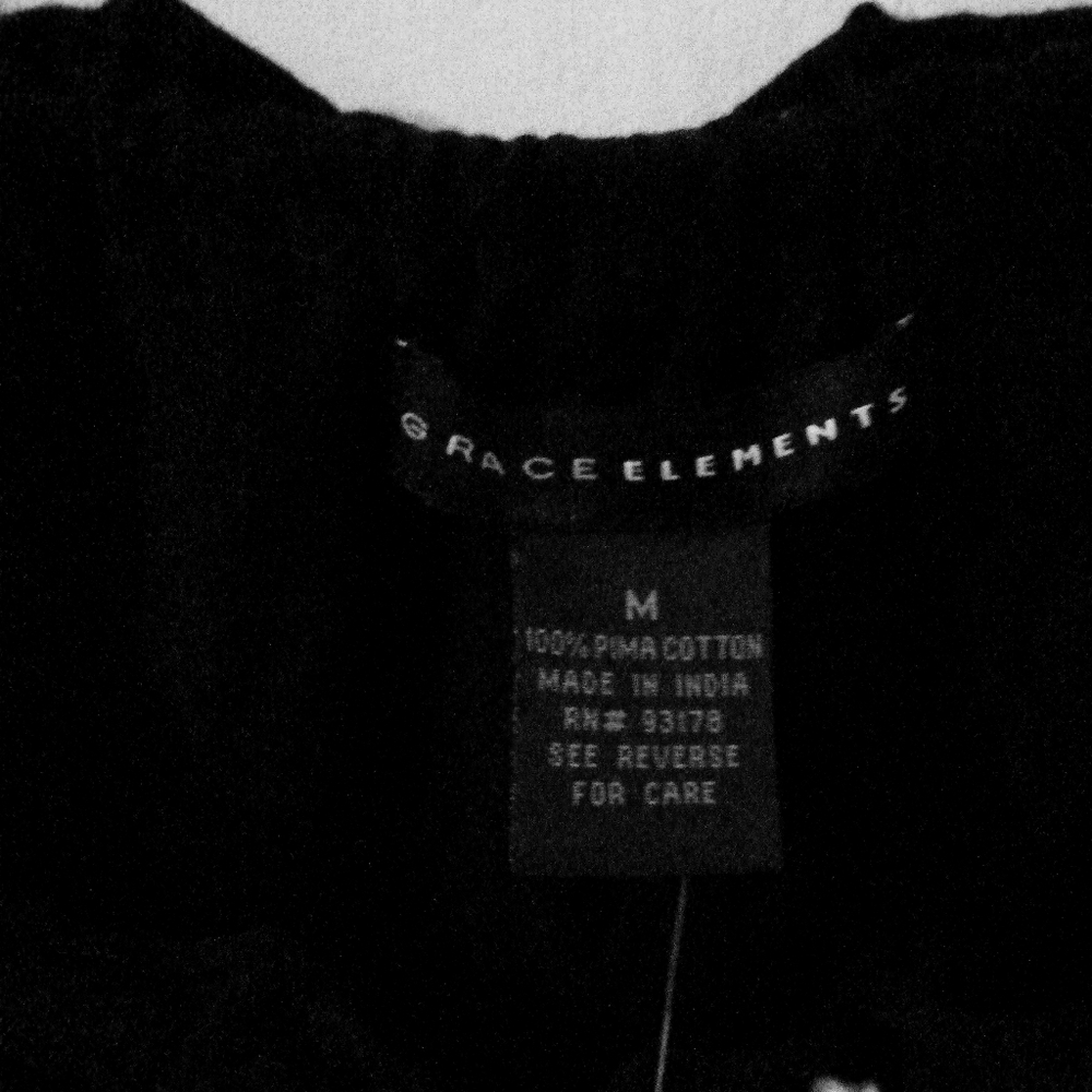 Grace Elements black and white top NWT - Picture 6 of 7